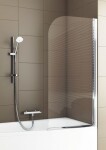 OLSEN SPA - Vanová zástěna MODERN PLUS - Barva rámu - Chrom/Leštěný hliník (ALU), Rozměr A - 65, Směr zavírání - Univerzální Levé / Pravé, Výplň - Čiré bezpečnostní sklo - 4 mm OLBMOD682