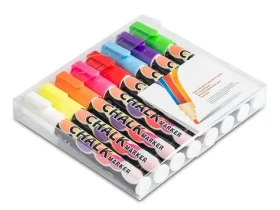 OEM Křídové popisovače na stíratelné povrchy - sada 8 barev (DI-104-fluo)