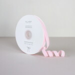 Bella Rose Sametová stuha 1 cm – Salmon (10 m), růžová barva, textil