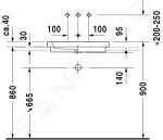 DURAVIT - 2nd floor Umyvadlo bez přepadu, 580x415 mm, bílá 0317580029