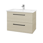 Dřevojas - Umyvadlová skříňka GIO SZZ2 80 - D04 Dub / Úchytka T06 / D04 Dub 82041H