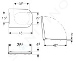 GEBERIT - Smyle WC sedátko, softclose, bílá 500.233.01.1