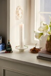 Royal Copenhagen Porcelánový svícen Star Fluted Christmas, bílá barva, porcelán