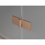MEXEN/S - Mist H Duo sprchový kout dveře křídlové 90 x 85, transparent, měď kartáčovaná 8A5-090L-085P-65-00