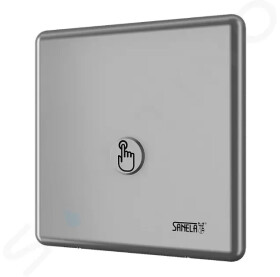 SANELA - Příslušenství Automatický splachovač WC s piezo tlačítkem, síťové napájení SLW 01P