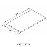 CERANO - Deska pod umyvadlo Adele - dub Cannolo Cremona - 120,2x1,8x45,3 CER-295089
