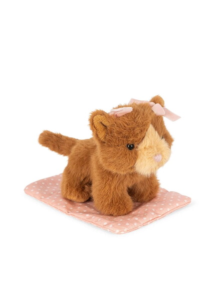Konges Sløjd Hračka mazlíček v přepravce Cat / Bunny / Dog Cat, krémová barva, plast, textil