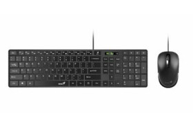 Genius SlimStar C126 černá / Drátový set klávesnice a myši / USB / CZ+SK layout / 1000 DPI (31330007403)