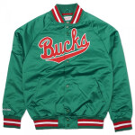 Mitchell & Ness NBA Milwaukee Bucks Pánská lehká bunda M STJKMG18013-MBUDKGN M