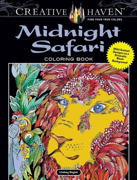 Creative Haven Midnight Safari, antistresové omalovánky, Lindsey Boylan