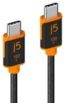 J5Create Nabíjecí a datový kabel USB-C - USB-C 100W černá / Nabíjecí kabel / 1,8 m (JUCX25L18-N)