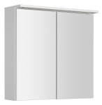 AQUALINE - KAWA STRIP galerka s LED osvětlením 70x70x22cm, bílá WGL70S