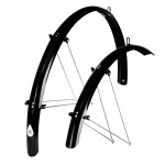 Blatníky FORCE 48 Aluflex 28" XL + V vzpěry, černé