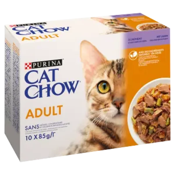 Cat Chow Lamb Green Beans 10 x 85 g