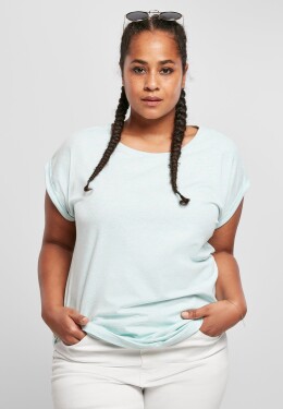 Dámské tričko Melange Extended Shoulder Tee aqua Melange