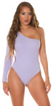 Sexy Koucla Musthave Basic Body na jedno rameno lilac Einheitsgroesse