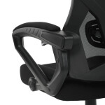 Kancelářská židle, výškově nastavitelná, černá látka, KA-R223 BK