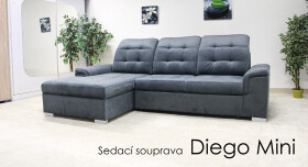 Sedací souprava Diego Mini Provedení: Pravá varianta, látka: MIL 22271