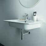 IDEAL STANDARD - i.Life A Umyvadlo 84x46 cm, s přepadem, otvor pro baterii, bílá T462001