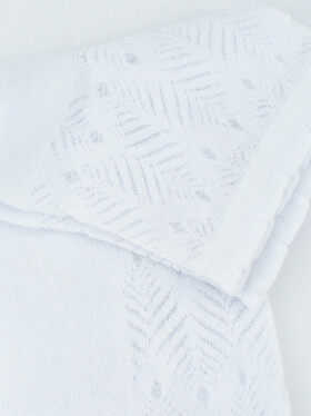 Ponožky Noviti SB118 Jacquard Leaf 35-42 bílá 39-42