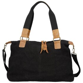 Stylová textilní kabelka na rameno Sofie, černá