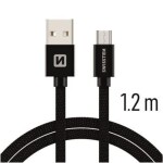 Swissten 71521201 USB/USB-C, 1,2m, černý