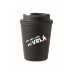 BEZ KÁVY JSEM NEVRLÁ - černý termohrnek 300 ml
