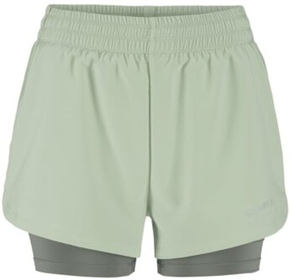 Craft Šortky s podšívkou Adv Essence 2 2in1 Short Women 1915946-630000 - Běžecké šortky CRAFT ADV Essence 2-in-1 2 - zelená Velikost textilu: XL