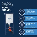 GROHE - Solido Set předstěnové instalace, klozetu Euro Ceramic, sedátka SoftClose a tlačítka Arena Cosmopolitan, Triple Vortex, chrom 102514SH00