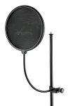 Popkiller pop filtr / Pop filtr na mikrofon / Ohebný držák 330 mm / Síťka O200 mm / Černá (23966)