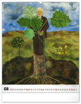 Nástěnný kalendář 2027 Notique Frida Kahlo, 48 x 56 cm