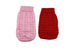 Cuddly svetr pro psa Barva: Růžová, Délka zad (cm): 29-31, Obvod hrudníku: 32 - 44 cm