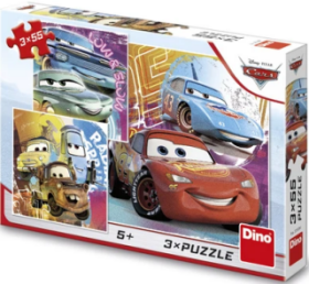 Puzzle Cars Kamarádi 3x55