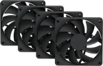 HYTE FA12 4ks černá / Ventilátor / 120 mm / 1500 RPM / 28 dB / 4-pin PWM (FAN-HYTE-FA12-BB-4)
