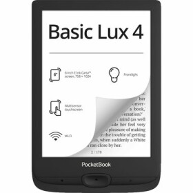 PocketBook Basic Lux 4 Ink černá / 6" / 1024x758 T / 8GB / E-Ink / 1300mAh / Micro-USB / Wi-Fi (PB618-P-WW-B)