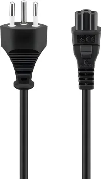 Goobay 93960 černá / Napájecí kabel / Švýcarská zástrčka typ J - C5 / 1,8 m (93960)