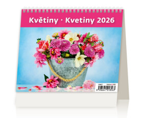 Stolní kalendář 2026 Helma MiniMax - Květiny