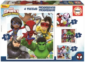 EDUCA Puzzle Spidey a jeho úžasní přátelé 4v1