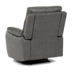 Polohovací křeslo, šedá, látka vintage, TV-4092 GREY3