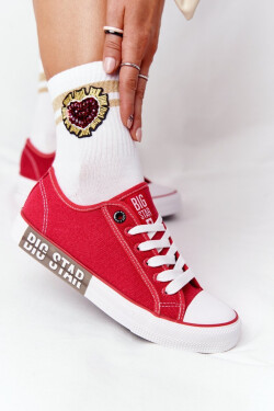 Women's Sneakers BIG STAR Red Velikost: