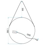 Tutumi - Zrcadlo LED 60cm YH-3339 HOM-01504