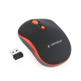 Gembird MUSW-4B-03-R černo-červená / bezdrátová optická myš / 1600 DPI / USB (MUSW-4B-03-R)