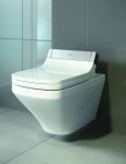 DURAVIT - DuraStyle Závěsné WC pro SensoWash, s WonderGliss, bílá 25425900001