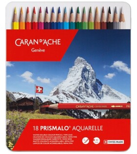 Caran d'Ache, 999.318, Prismalo, umělecké akvarelové pastelky, 18 ks