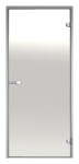 Dveře do parní sauny ALU HARVIA 8x21, čiré, 790x2090 mm, šedý rám CDA82104L