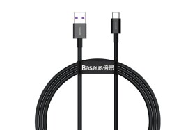 Baseus napájecí kabel CATYS-01 USB-A na USB-C 66W - 1 metr, černý