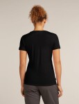 Dámské merino triko krátký rukáv ICEBREAKER Wmns Merino 150 Tech Lite SS Scoop Tee, Black velikost: XS