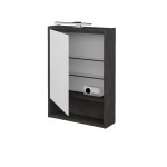Dřevojas - Jednodveřová galerka FOCUS GAOE 50 - D16 Beton tmavý / Pravé 283001P