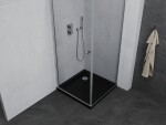 MEXEN/S - Pretoria sprchový kout 90x90, transparent, chrom + sprchová vanička včetně sifonu 852-090-090-01-00-4070