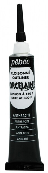 Pébéo Porcelaine 150 kontura 20 ml - černá